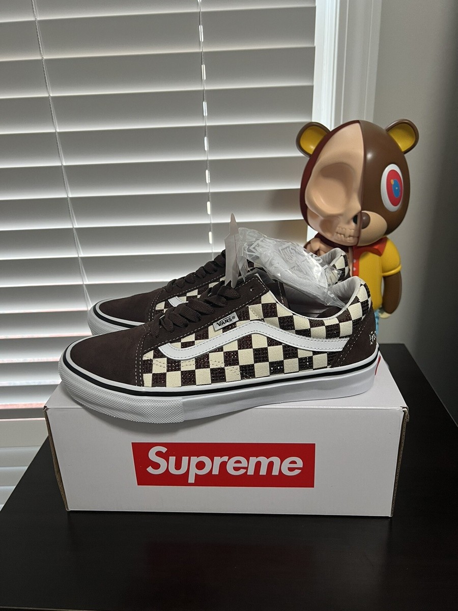 Supreme Swarovski Vans Old Skool - Brown | eBay