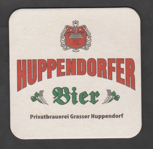 Beer mat-coaster, brewery Grasser Huppendorfer, Huppendorf/Oberfr./BY #2892#