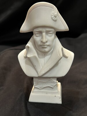 Vintage Alabaster Büste Napoleon Bonaparte signiert A.Giannelli 1990 Italien Neoklassizismus