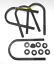thumbnail 1  - NOS Mopar B, E-Body Rear Axle Spring U-BOLT Set DANA 60 Hemi 440 Coronet GTX R/T