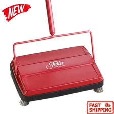 Electrostatic 9" Cleaning Path Carpet Floor Sweeper Lightweight Crumby Messes