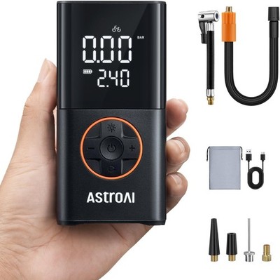 AstroAI Wireless Electric Air Pump, Portable Battery Bicycle Pump with All Valve