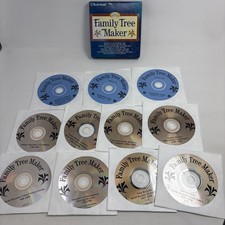 Family Tree Maker Version 7 11-CD Set Software Package For Genealogy Broderbund