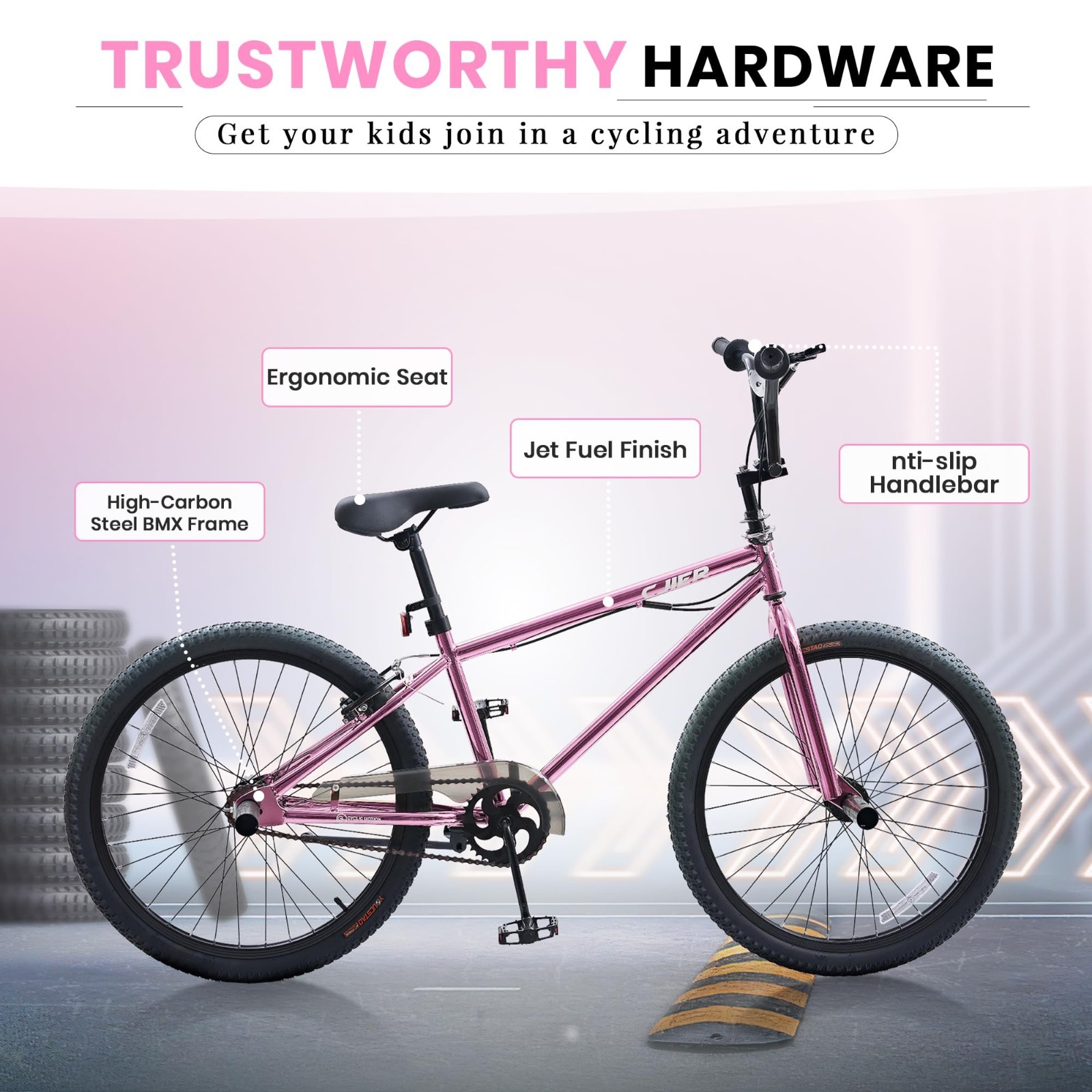 BMX Bikes 20 24 inch Kids Bicycles 6-14 Years Boys Girls Beginner Riders
