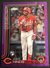 Rece Hinds 2025 Topps Chrome Logofractor #253 Purple Refractor /250 Rc Rookie