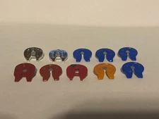 lot of 10 DCP 1/64 semi 5th wheel plates - assorted colors - truck parts