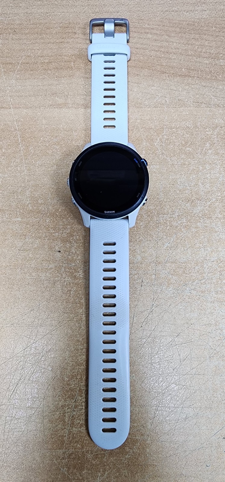 Garmin Forerunner 255 Music White Smartwatch For Parts Not Working  -image