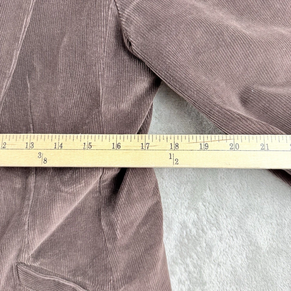 Chaqueta Blazer LL Bean Mujer 14 Marrón Pana Elastizada Montar Tareas Ecuestres Foto 4 de 4