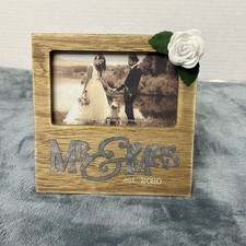 Mr.  Mrs. Wooden Rustic Picture Frame 2020