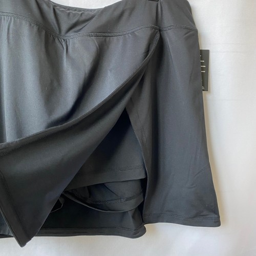 Ideology Skort Mini Skirt Women 2XL Black Stretch Golf Tennis Pickleball NWT - Picture 2 of 9