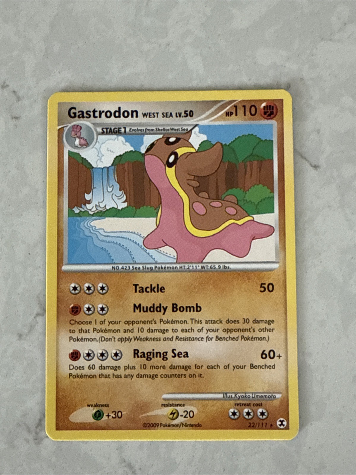Gastrodon 22/111 Rare Pokemon Rising Rivals LP