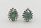Gorgeous Vintage, Natural, Unheated Emerald Ring and Earring Set — photo 4