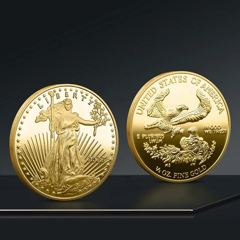 Statue of Liberty Souvenir Coin Collection Metal Three Dimensional Relief