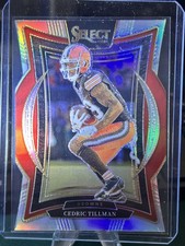 2024 Panini Select - Concourse Cedric Tillman #17 Silver Prizm Die-Cut