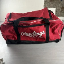 Rawlings Covert Baseball Softball Duffle Bag Red Equipment Organizer Utility