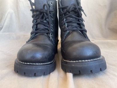 RARE VTG Skechers Chunky Platform Combat Leather Boots 8.5  display picture 3