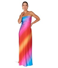 Show Me Your Mumu Women's Taylor Tube Maxi Dress, Sunset Ombre