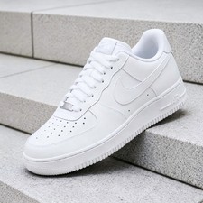 Nike Air Force 1 Low Top Triple White '07 Mens White Sports Classic Sneaker