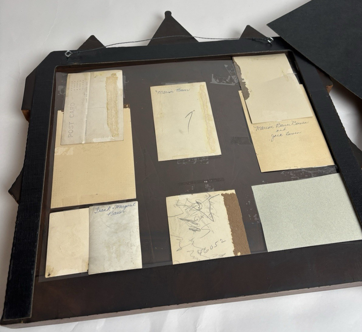 Vintage Syroco Style Victorian House 12 Photo Collage Picture Frame 17" X 19"