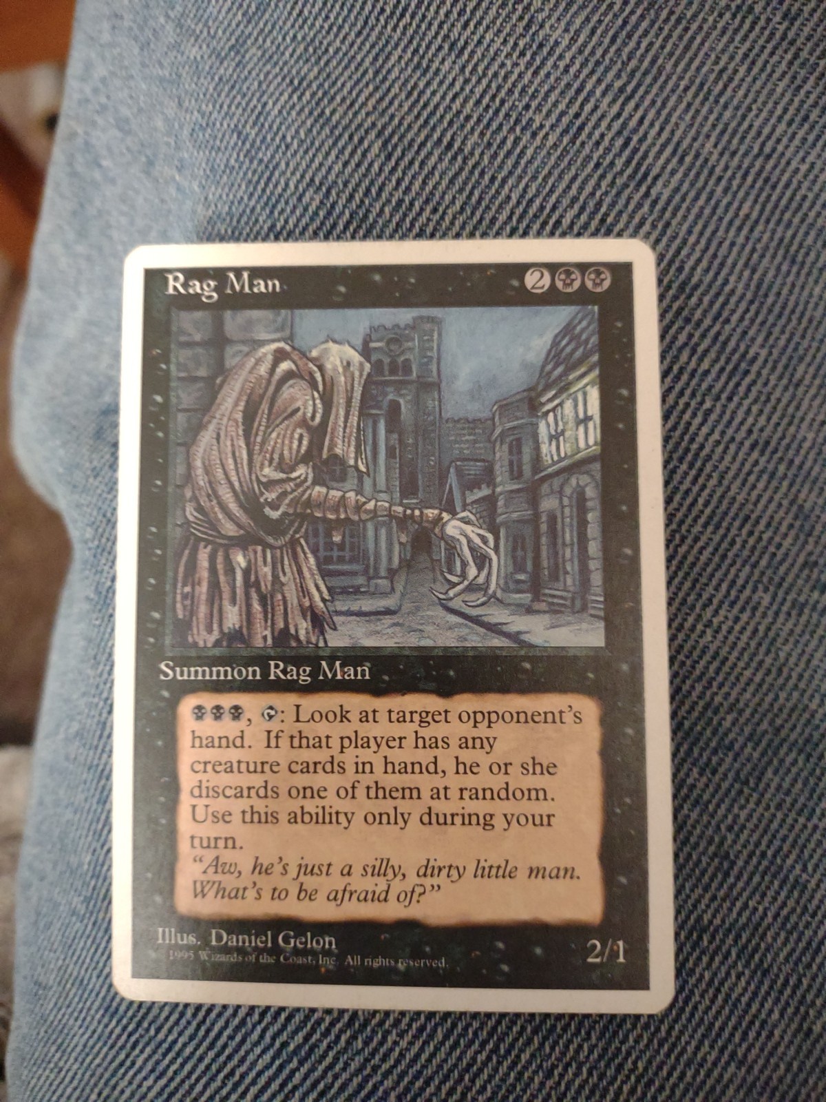 Magic The Gathering 4th Edition Rag Man MTG TCG CCG Fourth LP/EX