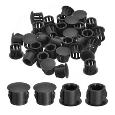 58Pcs 10mm 3/8" Flush Type Panel Round Snap in Fastener, Black