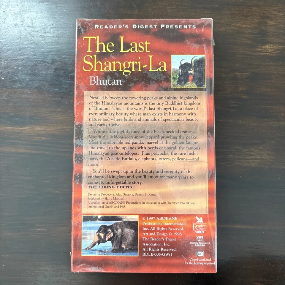 The Last Shangri-La: Bhutan - The Living Edens (1997) VHS Himalayas - Free Ship - Image 2 of 4