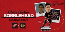 Chris Chelios Bobblehead Chicago Blackhawks Giveaway 12/13/25 SGA New Presale