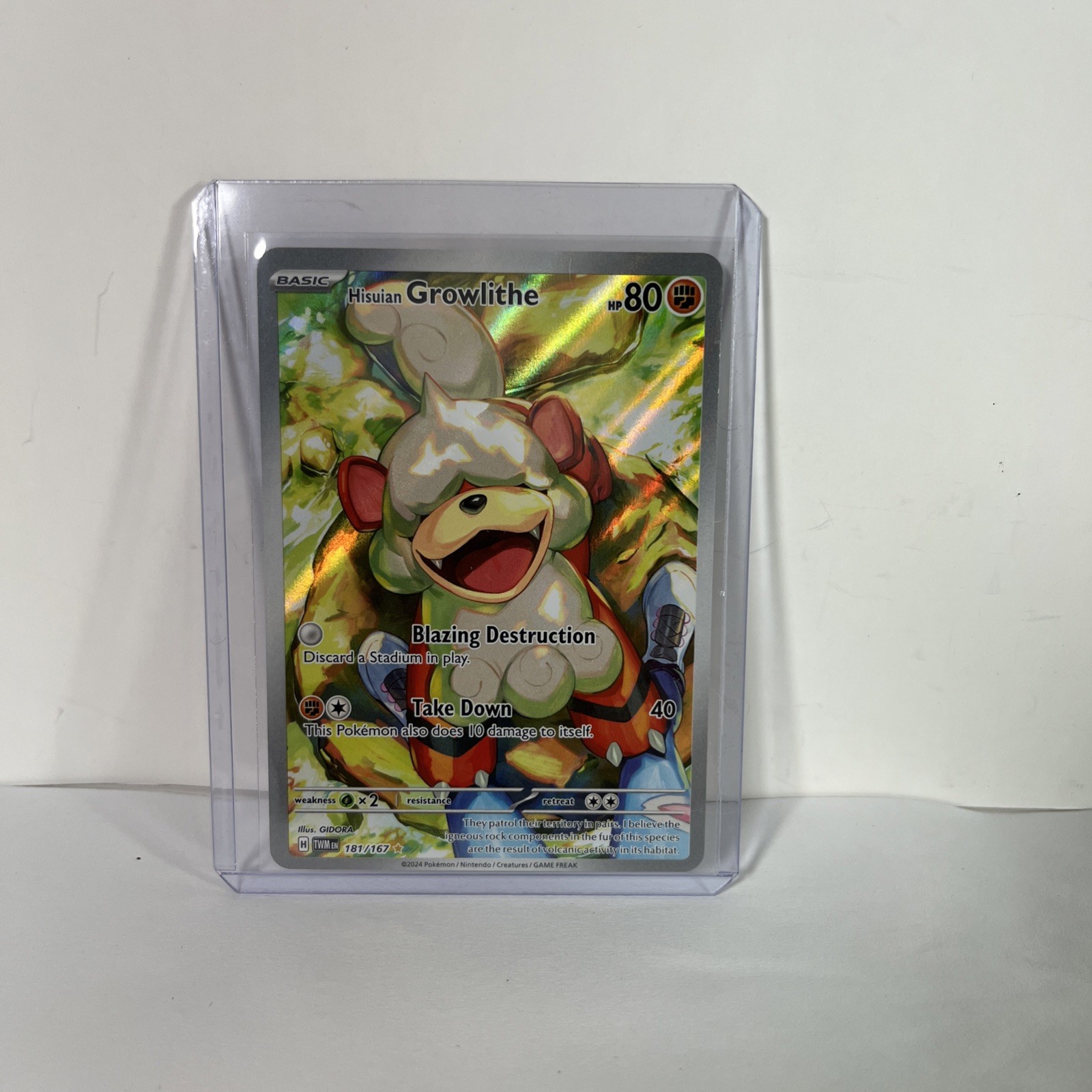 Pokémon Twilight Masquerade  Hisuian Growlithe 181/167