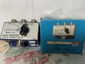 WORKMAN CX-3 COAX ANTENNA 3 Position SWITCH 1000 Watts for ham radio CB