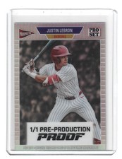 2026 Leaf Pro Set Metal Justin Lebron Silver Prismatic 1/1 Pre-Production Proof