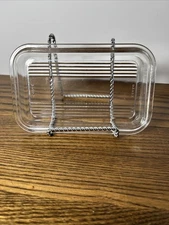 Vintage Pyrex 502-C Fridgie Lid Refrigerator Dish Replacement ~ Ribbed LID ONLY