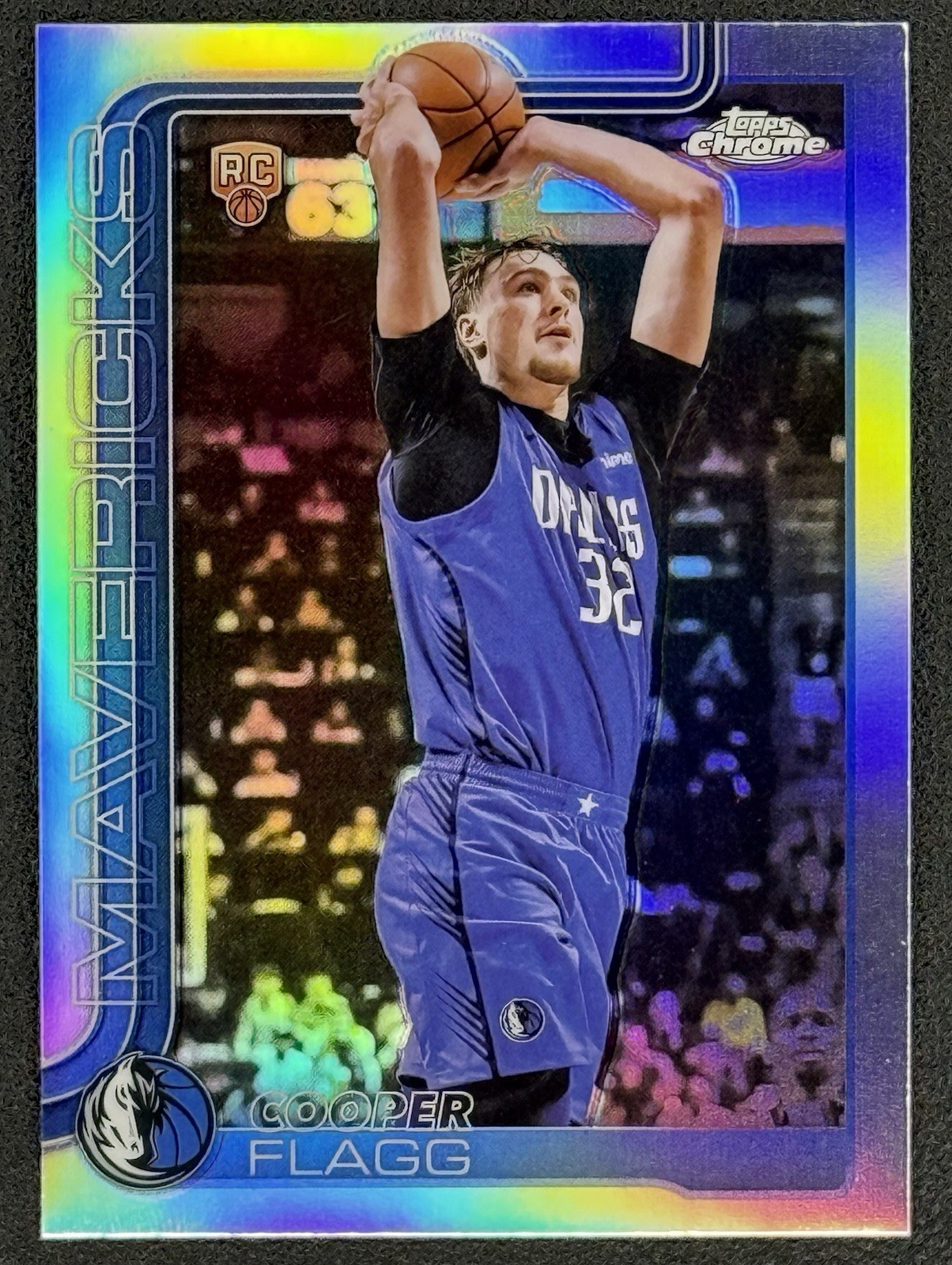 Cooper Flagg 2025-26 Topps Chrome Silver Refractor Rookie RC #251 MAVS