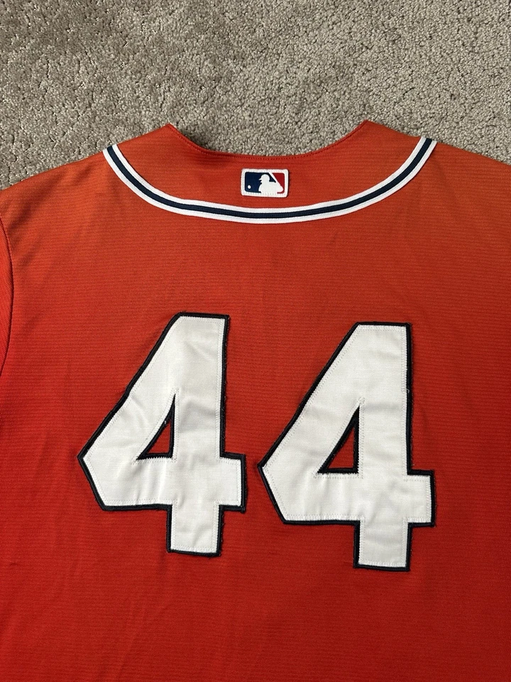 Camiseta vintage para hombre MLB Atlanta Braves #44 Hank Aaron majestuosa hecha en EE. UU., talla XL Foto 4 de 4