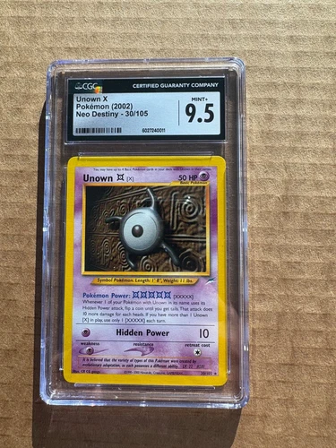 Unown [X] 30/105 Neo Destiny CGC 9.5