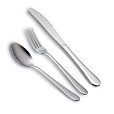 12-Piece Flatware Sets Dinner Knife Fork Spoon 3-Piece Place Setting Service ...