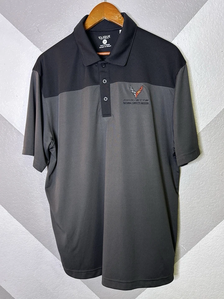 Polo masculina manga curta grande C7 Corvette National Corvette Museum (NCM) clique - Imagem 2 de 4
