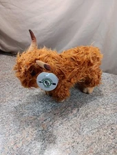 Big Country Toys Highland Brown  Cow Bull Plush Stuffed Animal 13" New Nwt