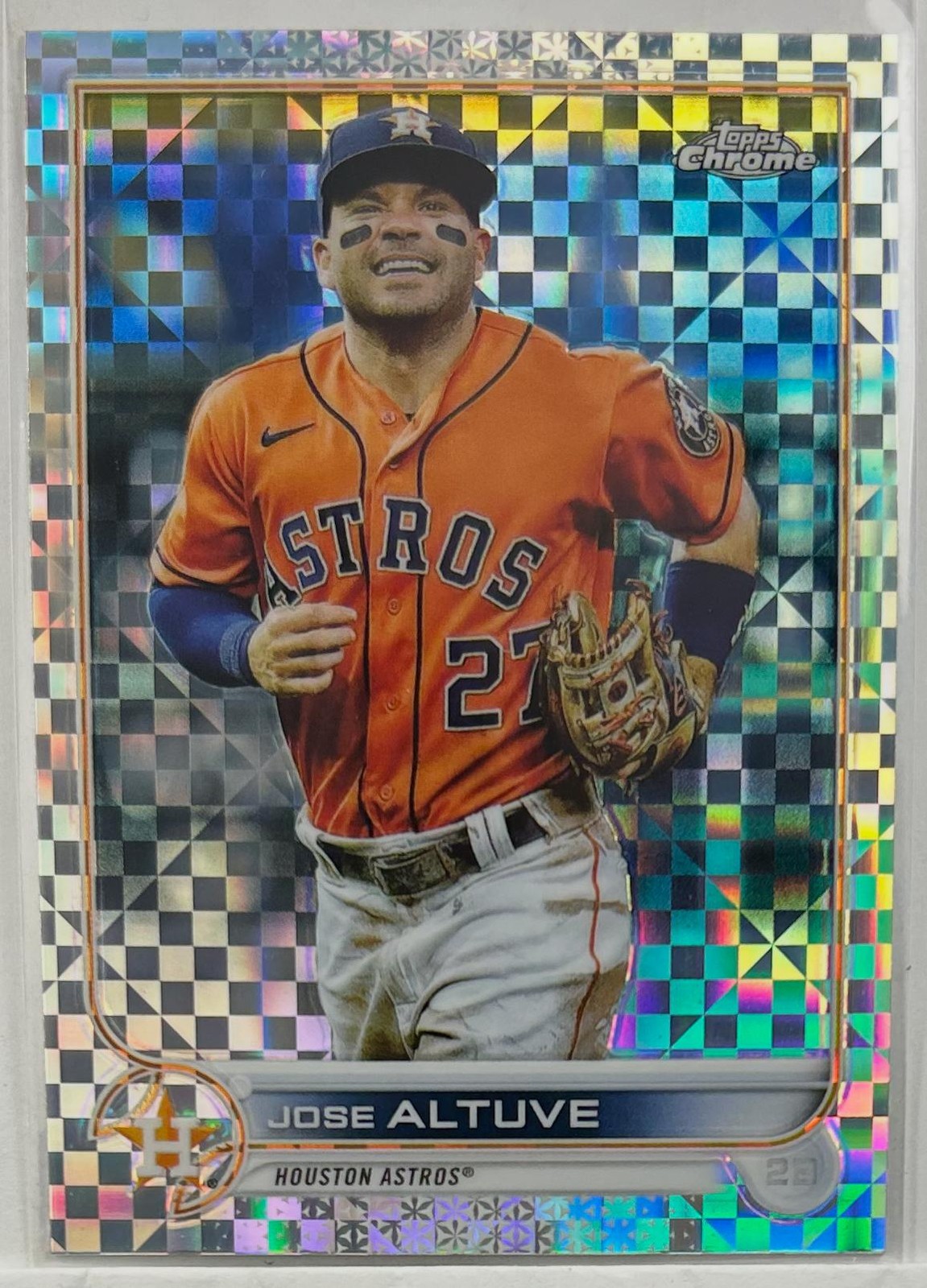 2022 Topps Chrome #6 Jose Altuve X-Fractor Houston Astros