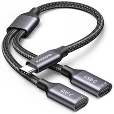 USB C Splitter 1 in 2 Out Charging, Type C Splitter 1 in 2 Out, USBC Power Ca...