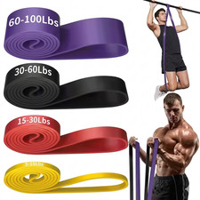 4PCS Resistance Bands Set Medium Tension Stackable Fitness Exercise Pull Up Assi