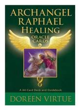 RARE Archangel Raphael Healing Oracle 44-Card Deck & Guidebook - Doreen Virtue