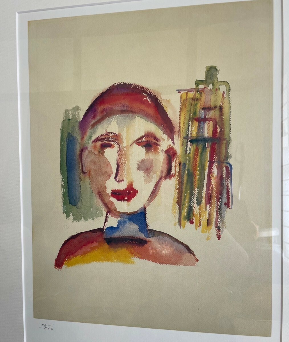 Henry Miller Signed Lithograph Portrait Stamped Framed ED300 Fine