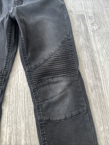 Art Class Boy's Faded Black Denim Jeans Size 12 Pull String - Picture 3 of 7
