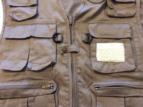 Ausable Fishing Vest Multi Pocketed Olive Green Mens LG - Picture 3 of 4