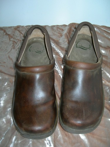 Dansko Zuecos para Mujer Cuero Marrón Zapatos Talla 41 euros (9.5 EE. UU.)  | eBay