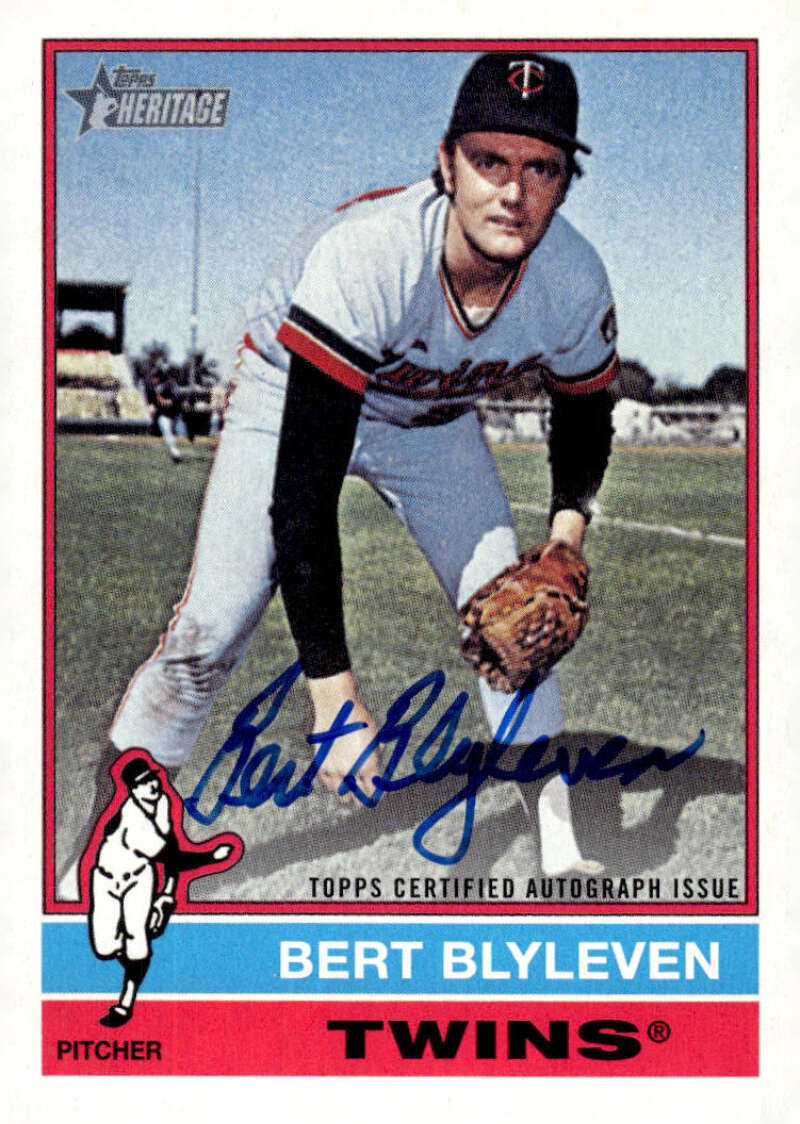 BERT BLYLEVEN AUTO 2025 Topps Heritage Real One Autograph #76RO-BB Twi ID:134202