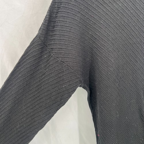 NEW Eileen Fisher tencel stretch tunic top black ribbed knit neutral natural XS - Picture 6 of 10