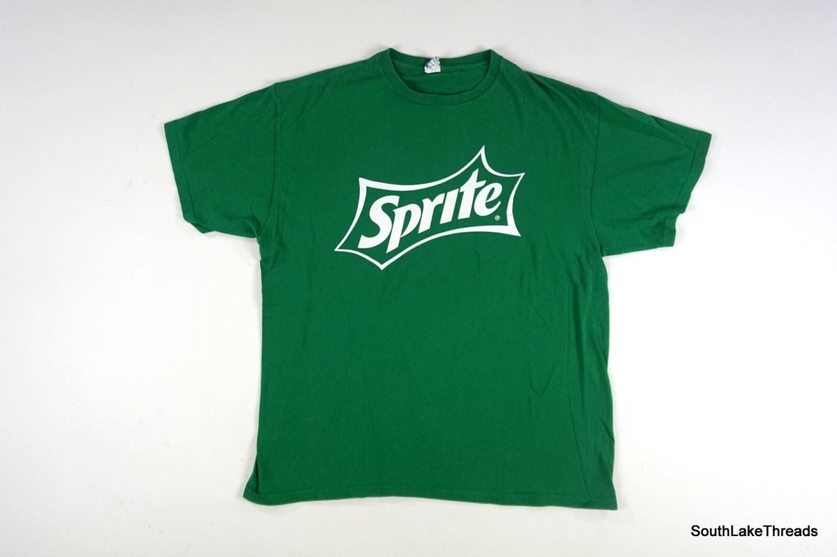 トップス 700FILL Small Payment Logo Tee Green L Sprite Soda Logo T-shirt Mens Size XL Shirt Delta Pro Weight Green