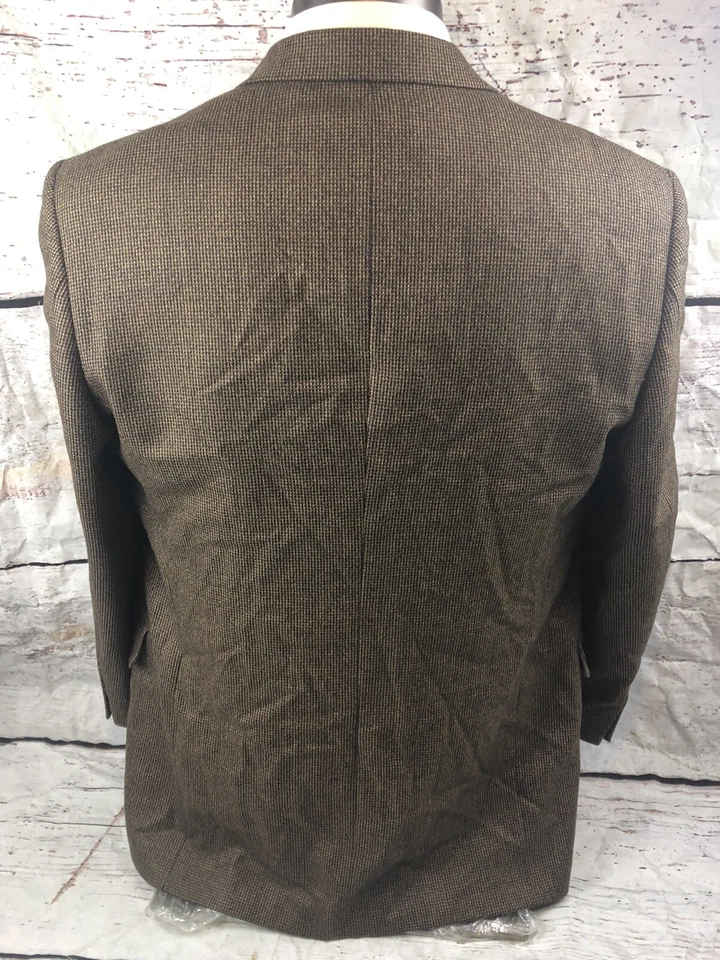Abrigo deportivo Hart Schaffer Marx talla 42.R Blazer cabeza de clavo para hombre 3BTN lana marrón Foto 3 de 4