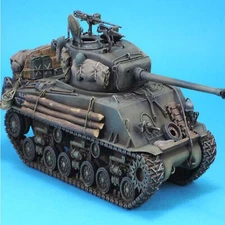 Scenario Model Unassembled and Unpainted Kit M4A3E8 Parts for 1:35 Sherman Tank